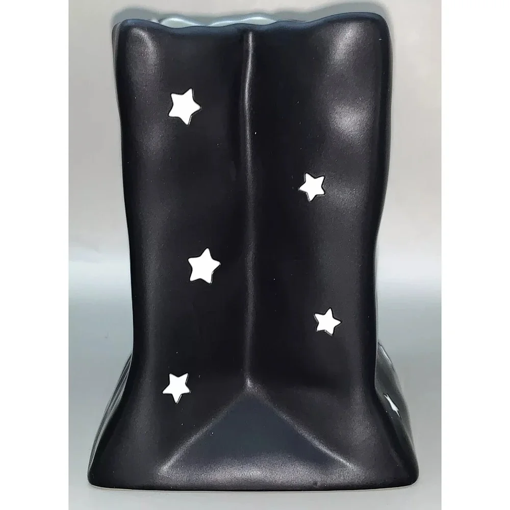 PartyLite Luminary Witch Broomstick Moon Candle Holder HALLOWEEN Vtg Retired NIB